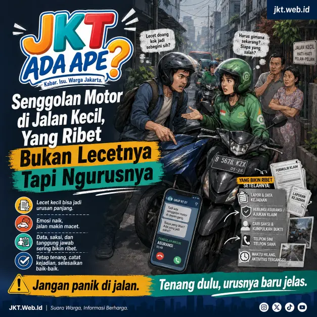 Senggolan Motor di Jalan Kecil, Yang Ribet Bukan Lecetnya Tapi Ngurusnya